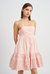 Doreene Mini Dress - Blush Pink