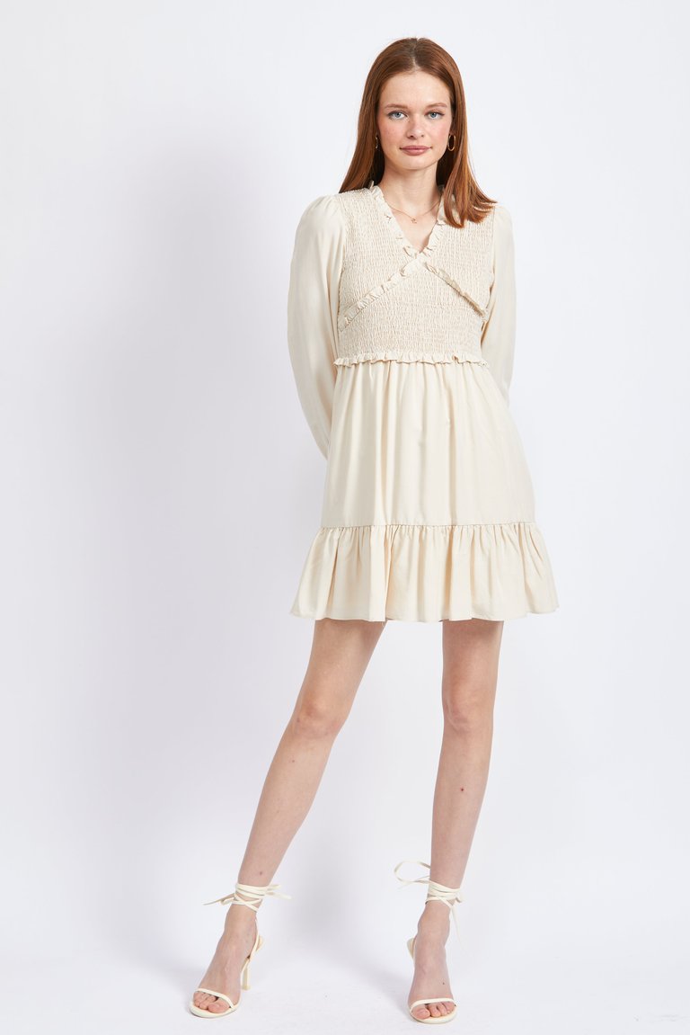 Eliana Mini Dress - Natural