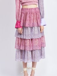 Elowen Midi Skirt - Lilac