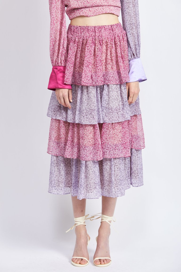 Elowen Midi Skirt - Lilac