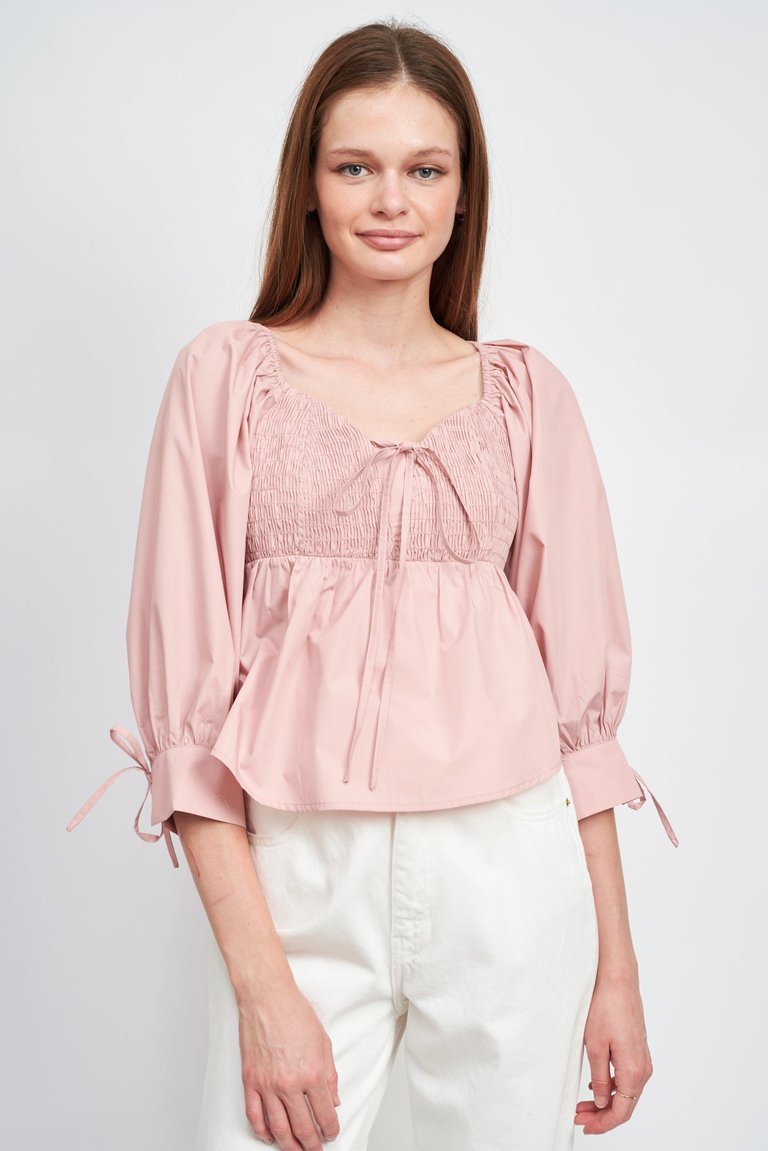 Estela Blouse - Dusty Pink