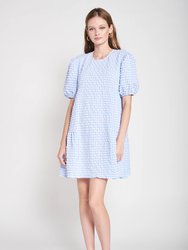 Format Mini Dress - Blue
