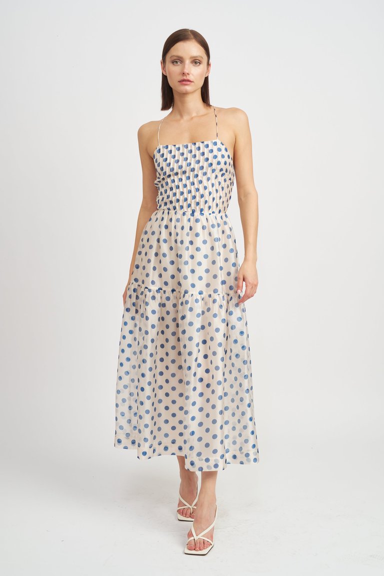 Frances Midi Dress - Blue