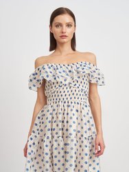 Frances Mini Dress - Blue