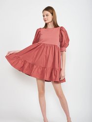 Gabriela Mini Dress - Mauve