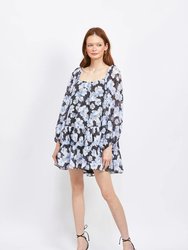 Izara Mini Dress - Black Multi