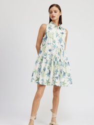 Kera Mini Dress - Ivory Multi