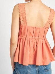 Lace Trimmed Top