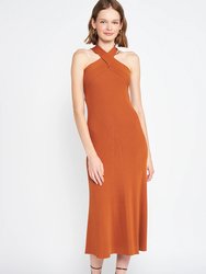 Lani Midi Dress - Brown