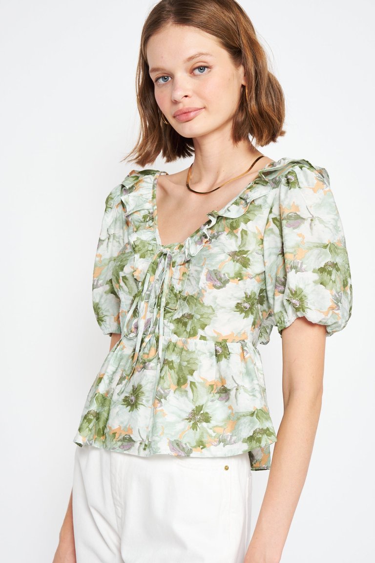 Lario Green Blouse