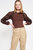 Lucille Blouse - Natural/Dark Brown - Dark-Brown