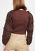 Lucille Blouse - Natural/Dark Brown