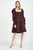 Lucille Midi Dress - Dark Brown