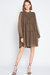 Mabel Mini Dress - Brown