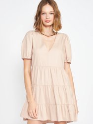 Madison Baby Doll Dress - Natural