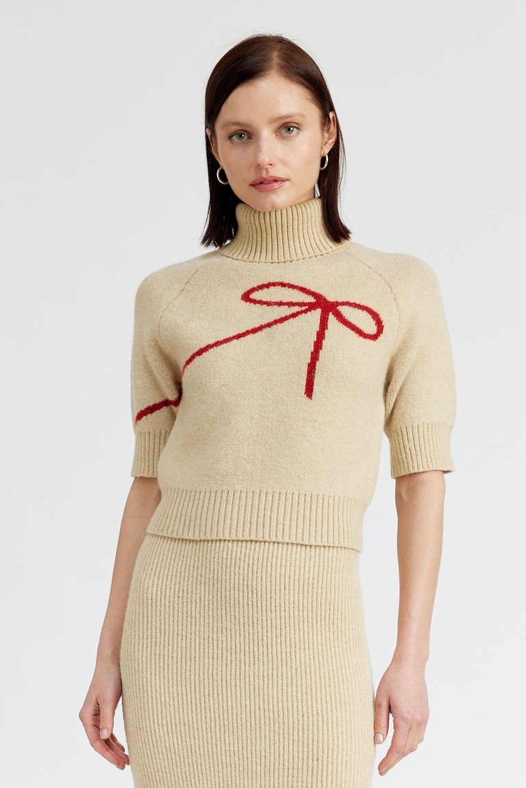 Merrill Pull Over Sweater - Natural Red