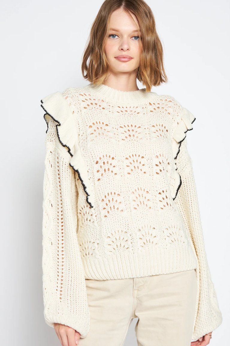 Morgan Sweater - White