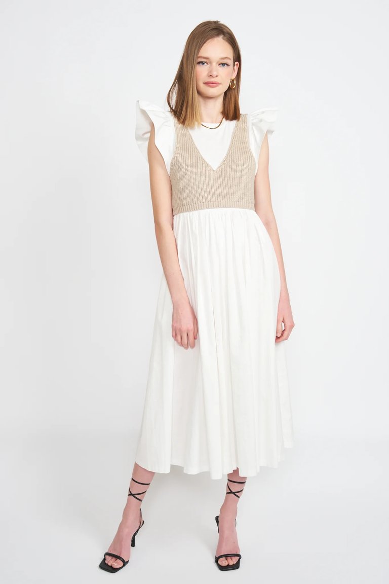 Raya Midi Dress - Off-White