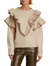 Rene Uffled Sweater Pullover In Beige - Beige