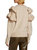 Rene Uffled Sweater Pullover In Beige