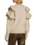 Rene Uffled Sweater Pullover In Beige