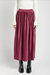 Rozlyn Pleated Midi Skirt In Mulberry