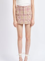 Seana Mini Skirt - Pink Multi