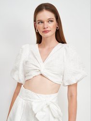 Taytum Crop Top - Off-White