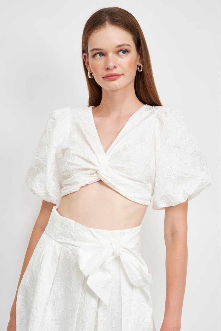 Taytum Crop Top - Off-White