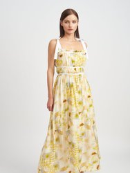 Torrey Midi Dress - Yellow Combo