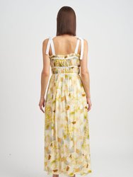 Torrey Midi Dress - Yellow Combo