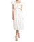 Wayback Floral Cross Stitch Midi Dress - White