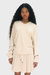 Dylan V-Neck Sweatshirt - Coconut Beige