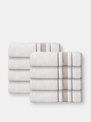 Enchasoft Turkish Cotton 8 pcs Hand Towels - Cream