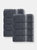 Enchasoft Turkish Cotton 8 pcs Wash Towels - Anthracite