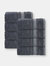 Enchasoft Turkish Cotton 8 pcs Wash Towels - Anthracite