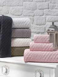 Glossy Turkish Cotton 8 pcs Hand Towels