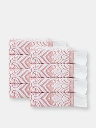 Laina Turkish Cotton 8 pcs Wash Towels - Pink