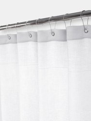 Ria Turkish Cotton Shower Curtain - White