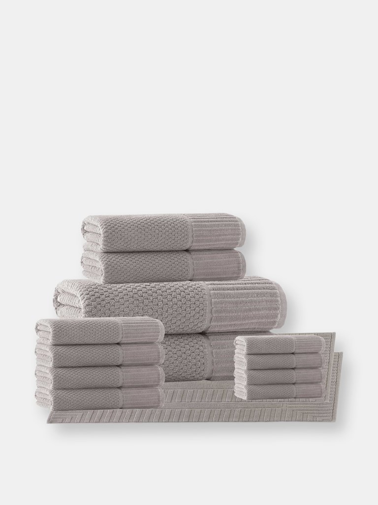 Timaru Turkish Cotton 16 pcs Towel Set - Sand