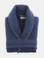 Waffle Turkish Cotton Bathrobe - Navy