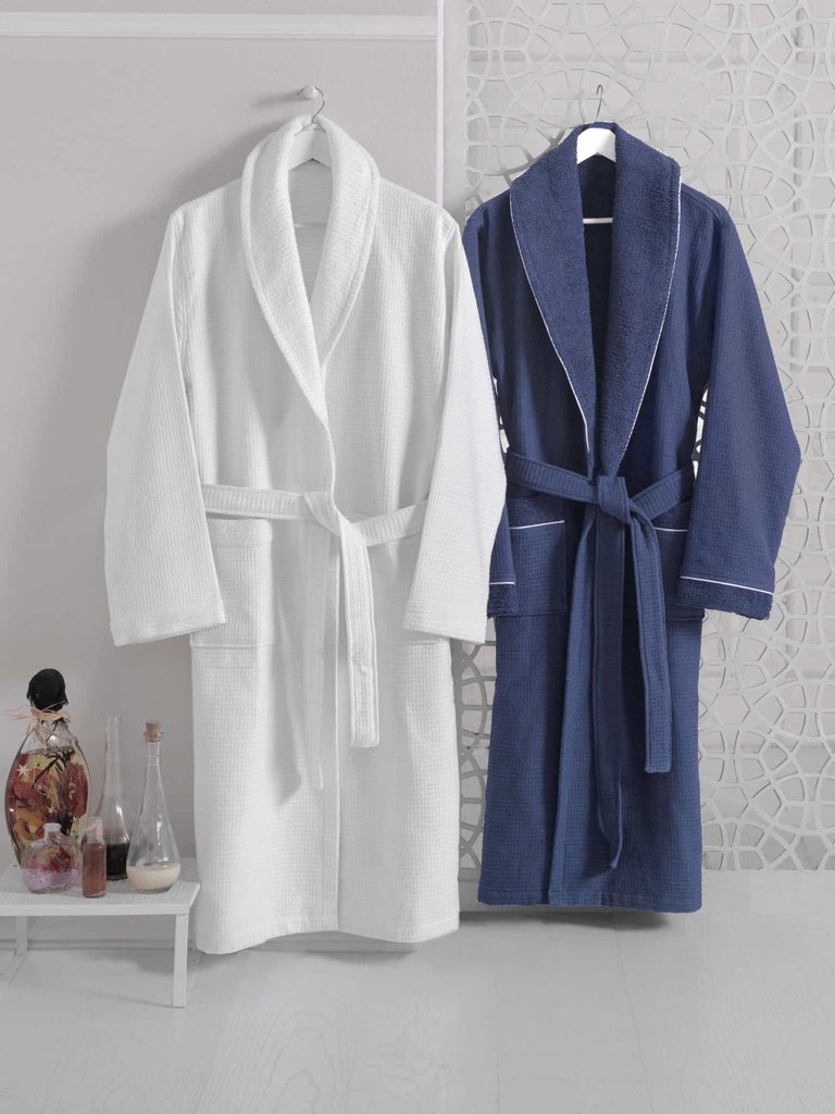 Waffle Turkish Cotton Bathrobe