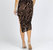 Asymmetric Cutout Midi Dress In Mocha Abstract