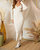 Bolero Cardigan Knit Dress Set In Cream