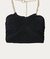 Chain-Embellished Halterneck Top In Black - Black