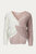 Colorblocked Cropped Twisted Ribbed-Knit Sweater In Ivory/mauve - Ivory/Mauve