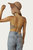 Cowl Cropped Open-Back Stretch-Satin Camisole In Mocha Grey