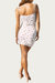 Floral Ruched Stretch-Jersey Mini Dress In Ivory