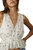 Floral Textured Jacquard Top In Ivory