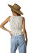 Floral Textured Jacquard Top In Ivory